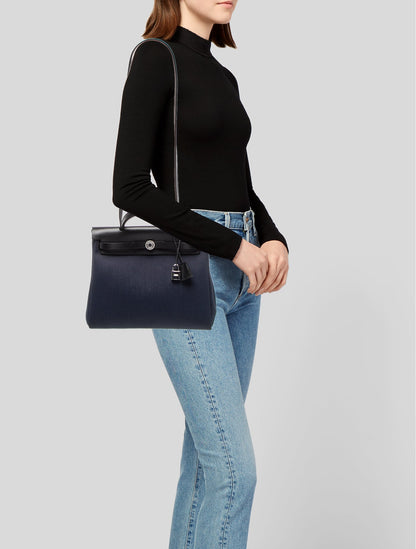 Hermès Toile Militaire Laque Herbag Zip 31