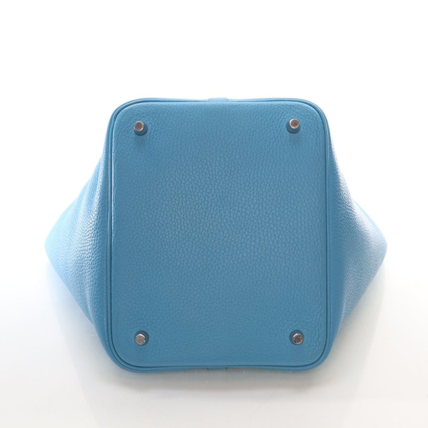 Hermès Bleu Frida Clemence Leather Eclat Picotin Lock 22