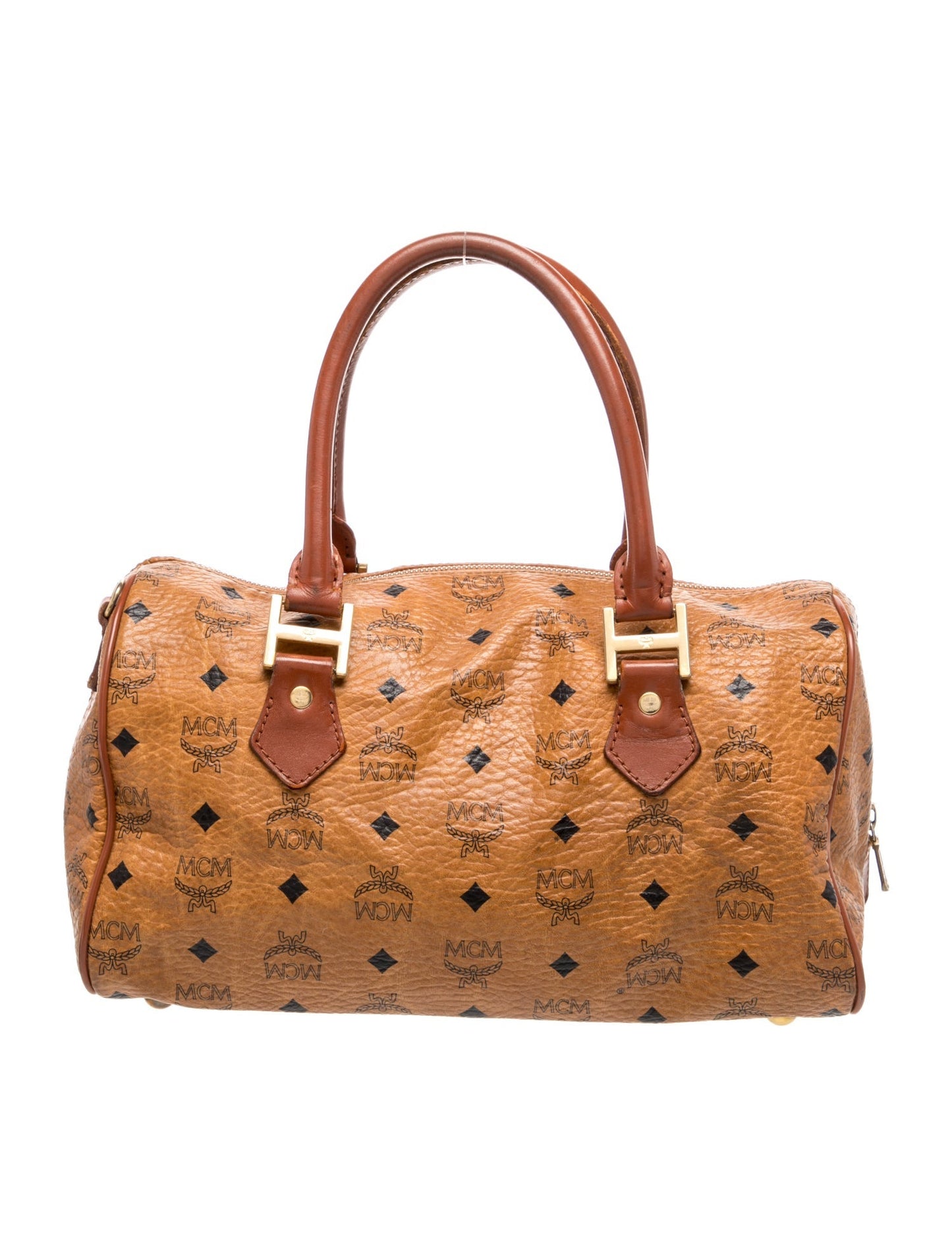 MCM Monogram Top Handle Bag
