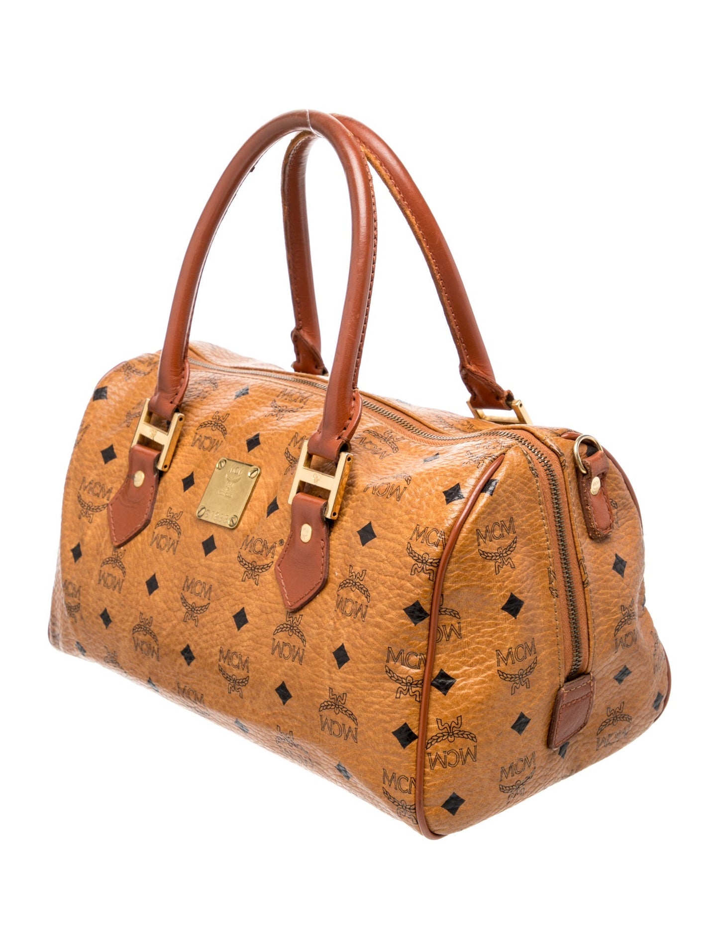MCM Monogram Top Handle Bag