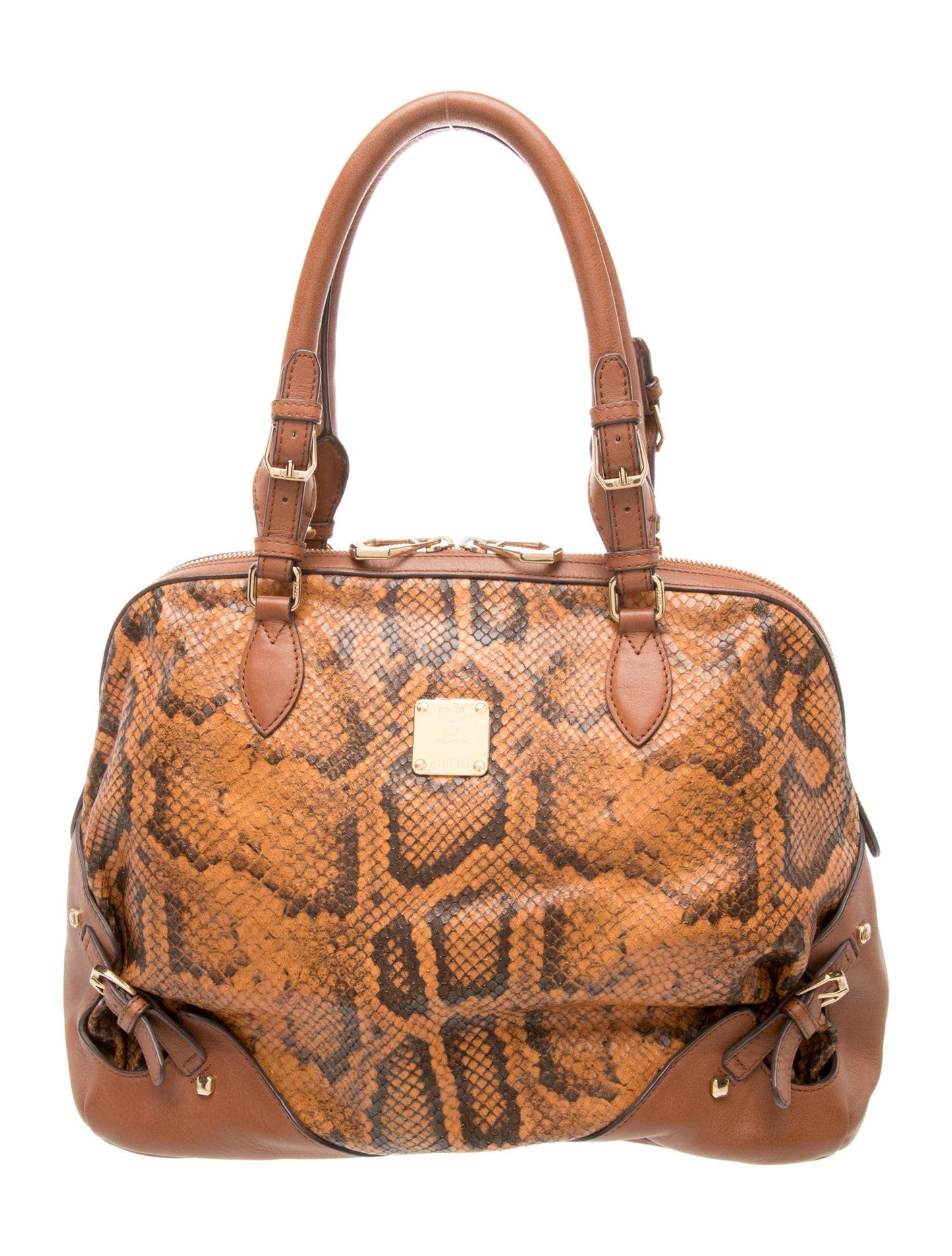 MCM PVC Top Handle Bag