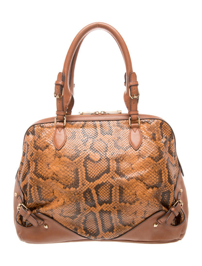 MCM PVC Top Handle Bag