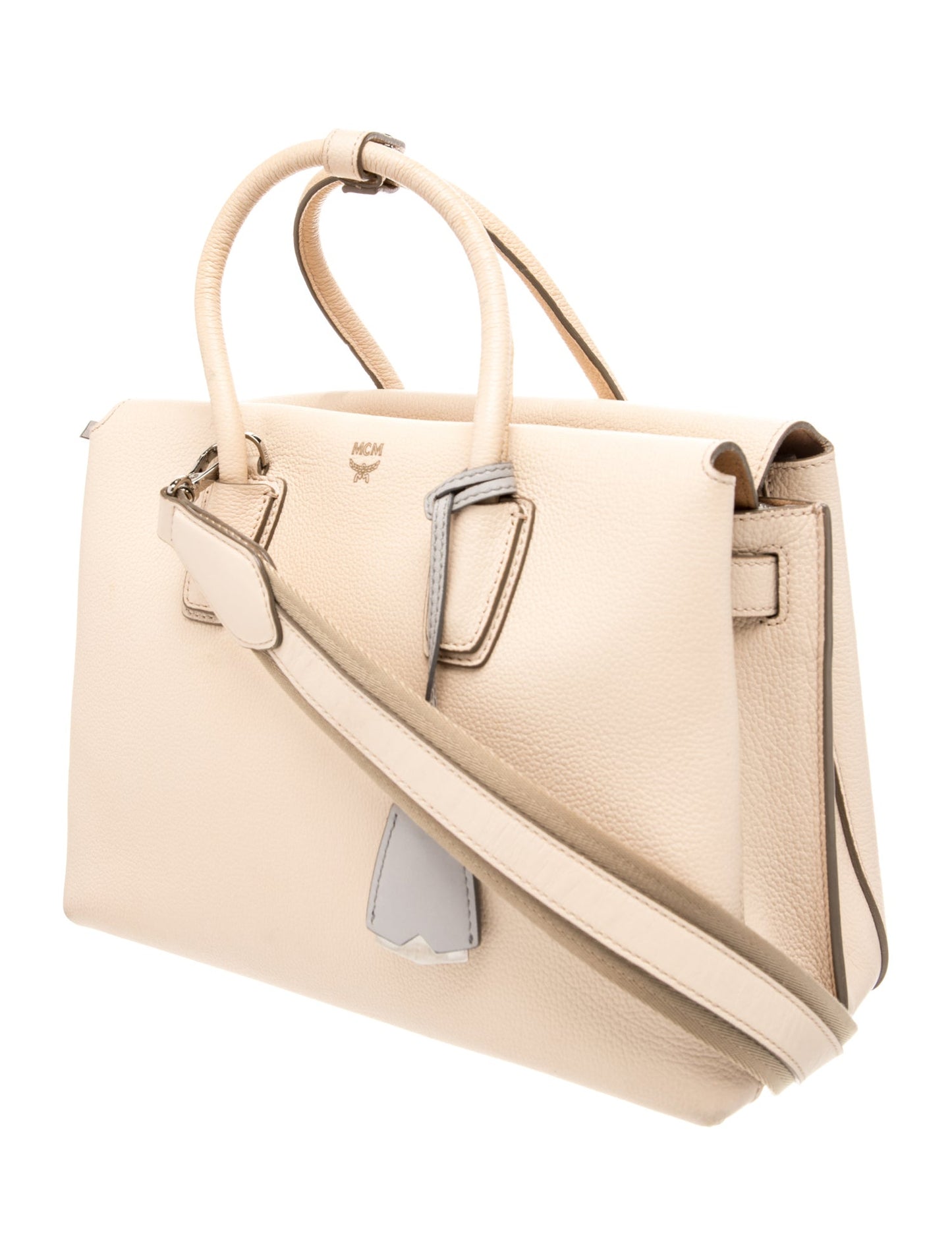 MCM Leather Top Handle Bag