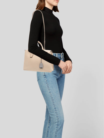 MCM Leather Top Handle Bag
