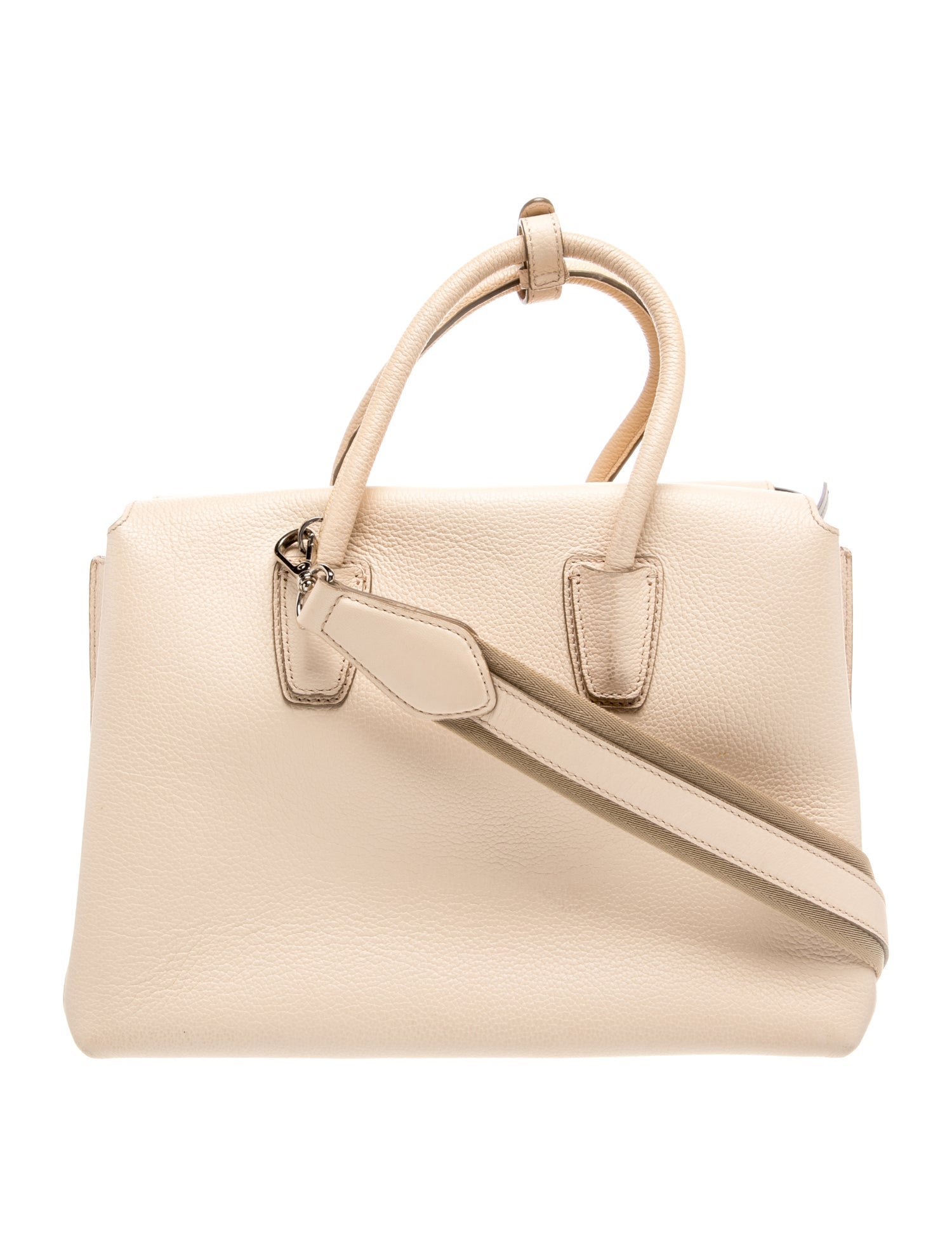 MCM Leather Top Handle Bag