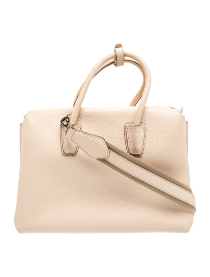 MCM Leather Top Handle Bag