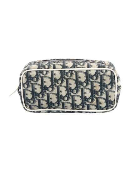 Christian Dior Canvas Printed Cosmetic Bag