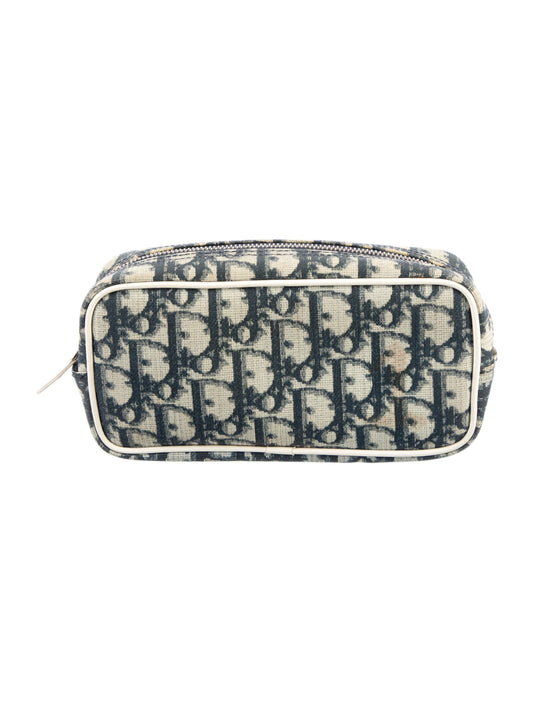 Christian Dior Canvas Printed Cosmetic Bag