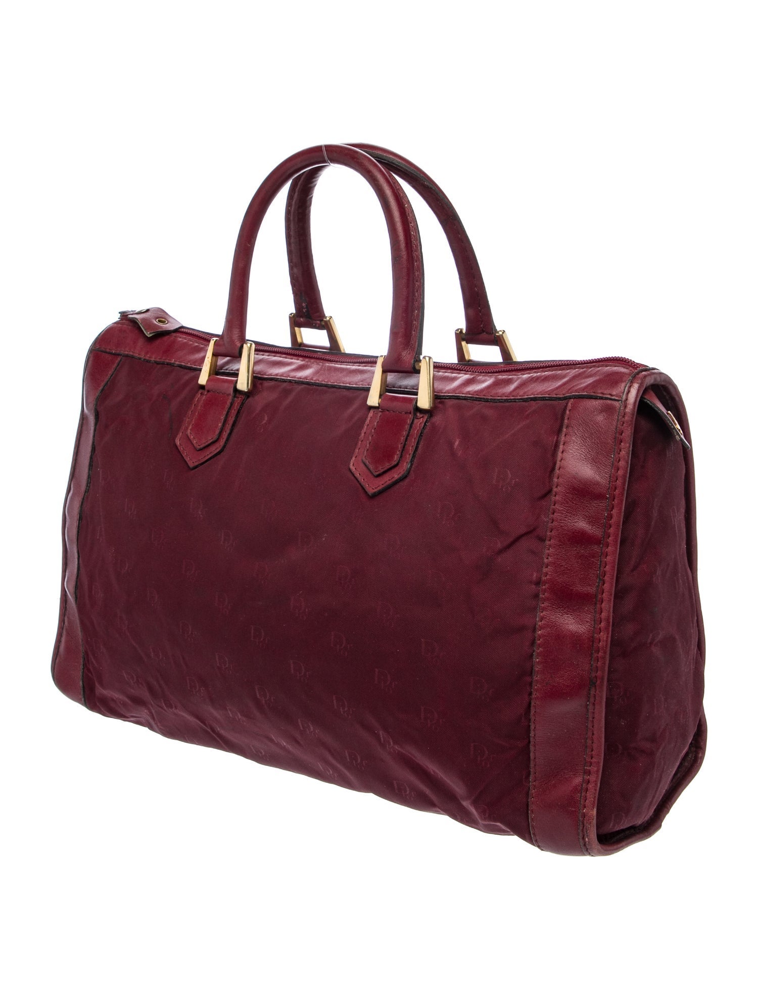 Christian Dior Canvas Briefcase Vintage