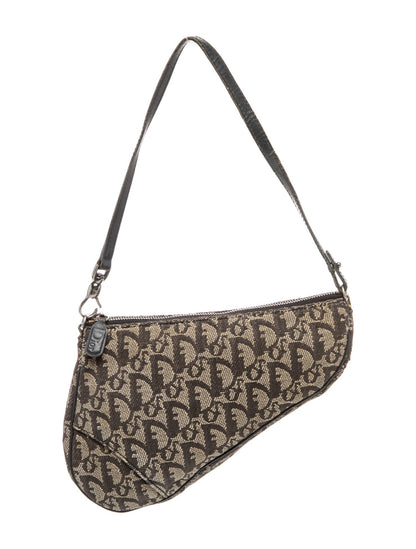 Christian Dior Diorissimo Saddle Pochette Mini Vintage