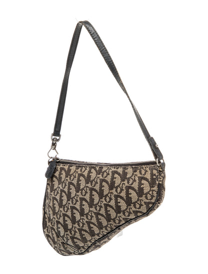 Christian Dior Diorissimo Saddle Pochette Mini Vintage