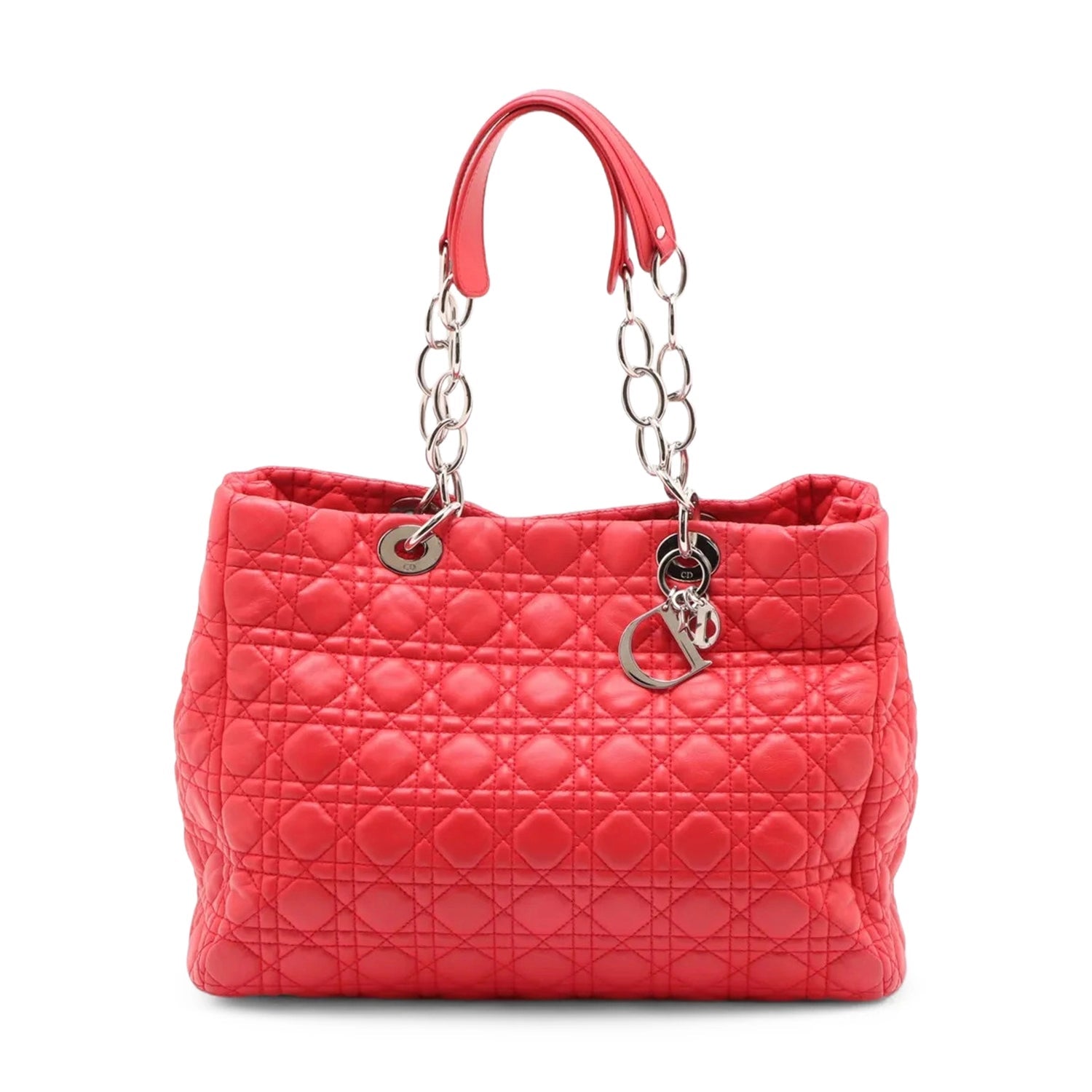Christian Dior Lambskin Lady Dior Soft Shopping Tote