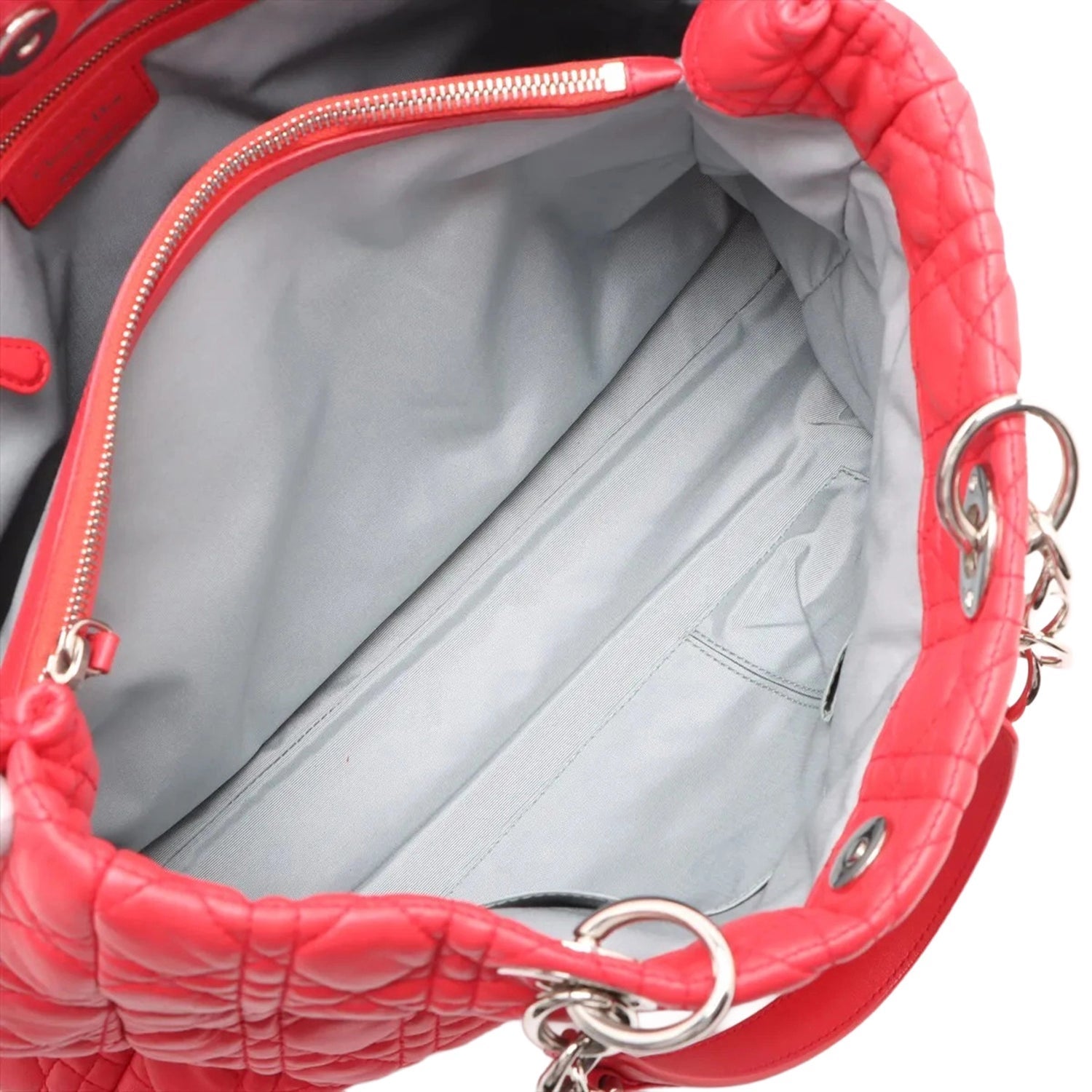 Christian Dior Lambskin Lady Dior Soft Shopping Tote