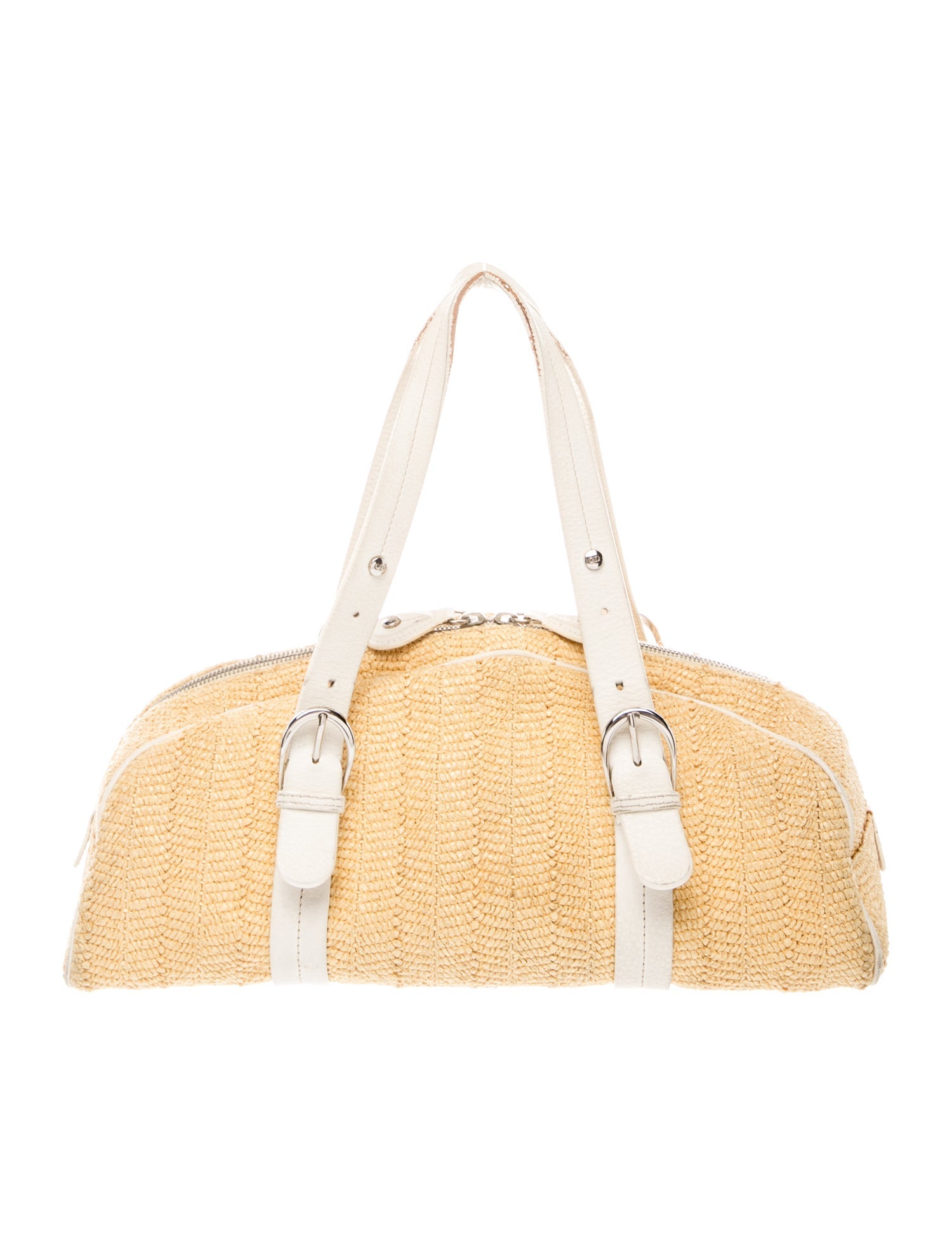 Christian Dior Raffia Top Handle Bag Vintage