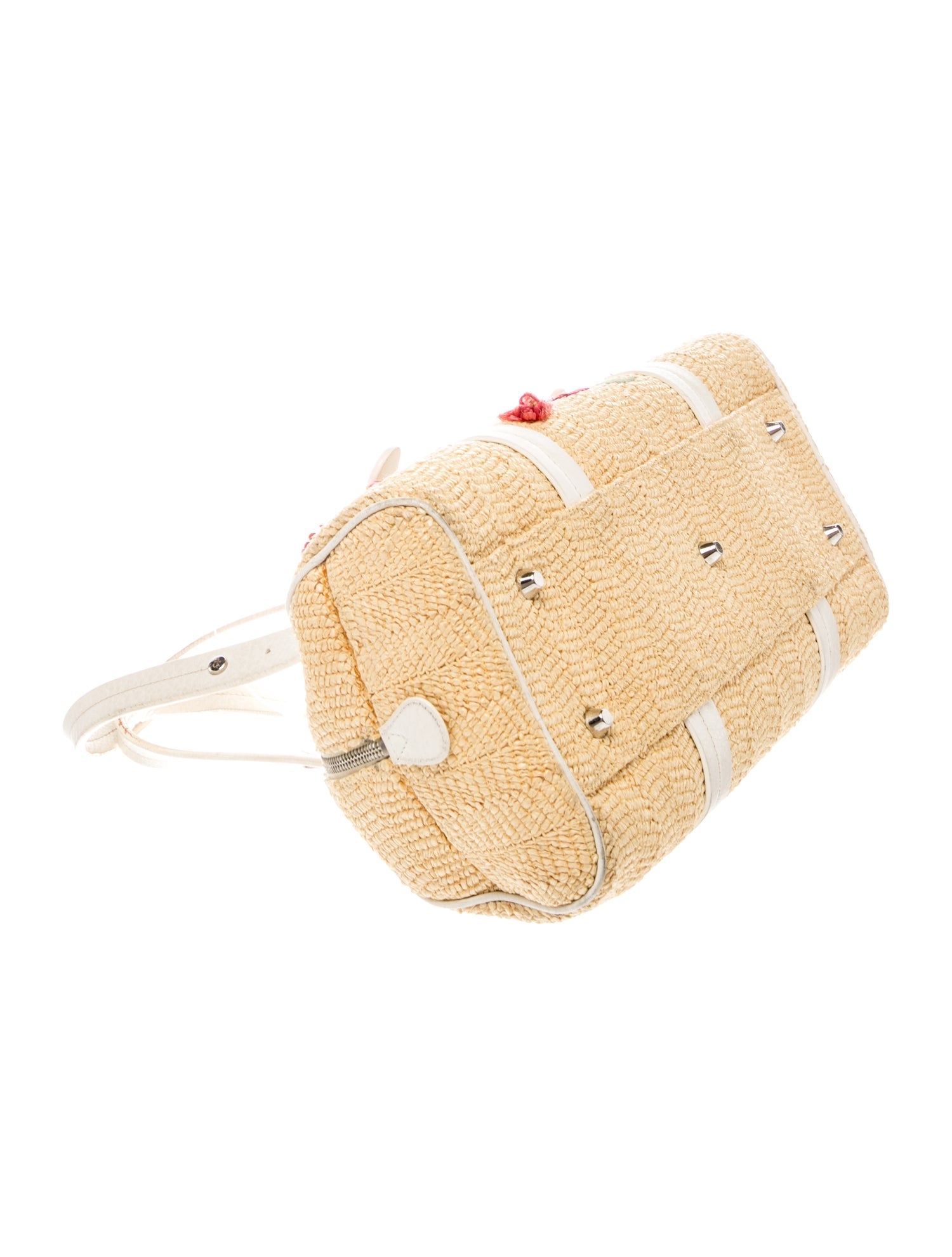 Christian Dior Raffia Top Handle Bag Vintage