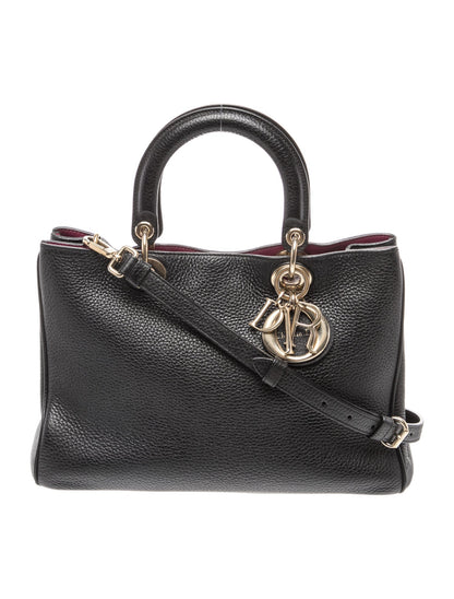 Christian Dior Leather Top Handle Bag Small