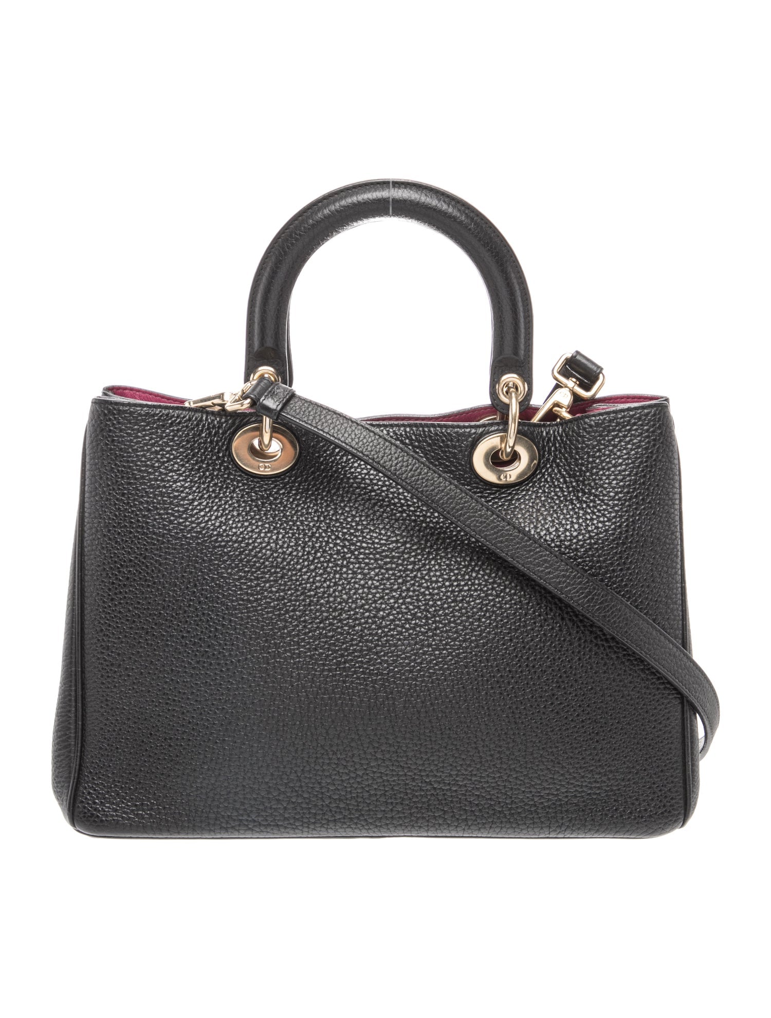 Christian Dior Leather Top Handle Bag Small