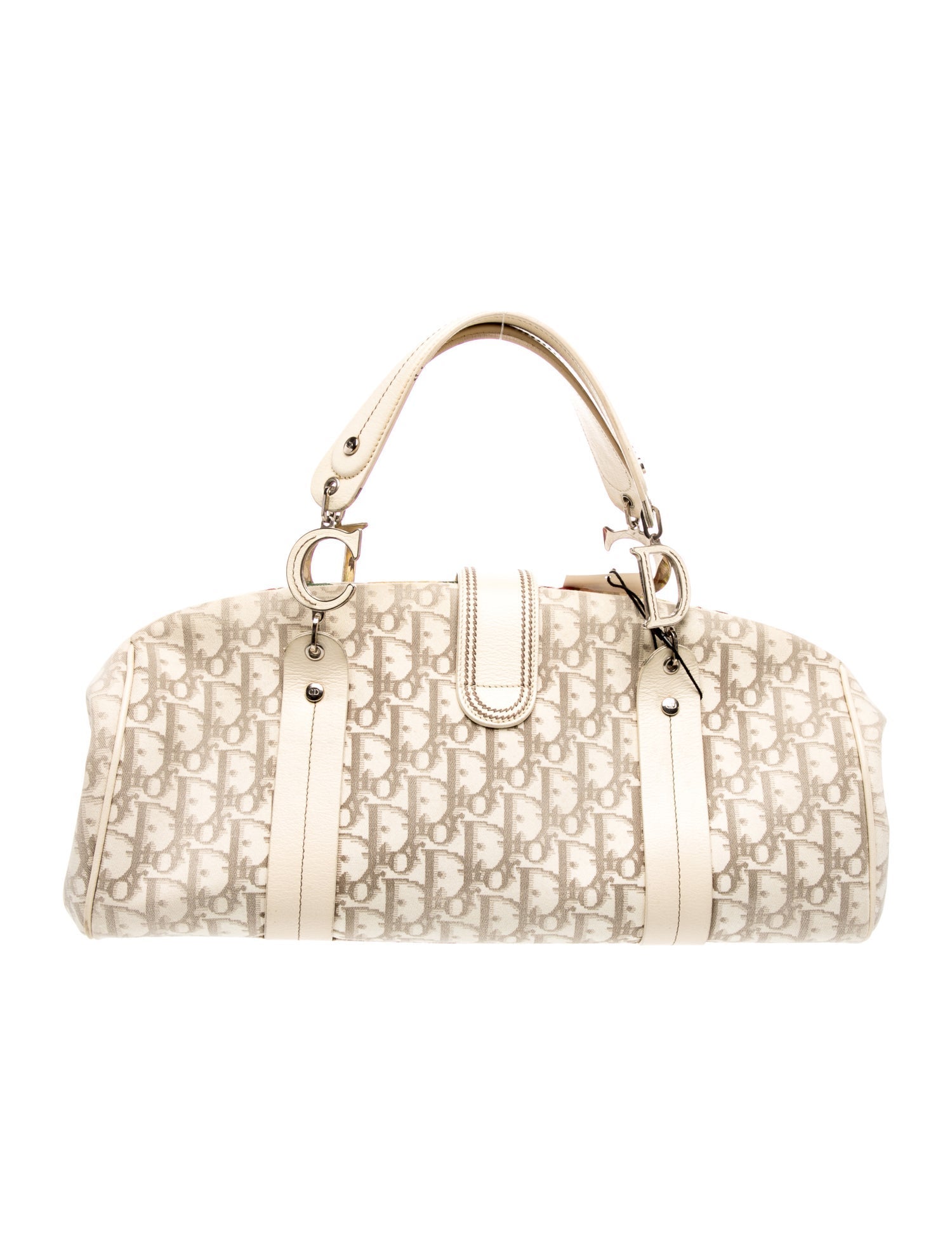 Christian Dior Diorissimo Flowers Frame Bowler Bag Vintage