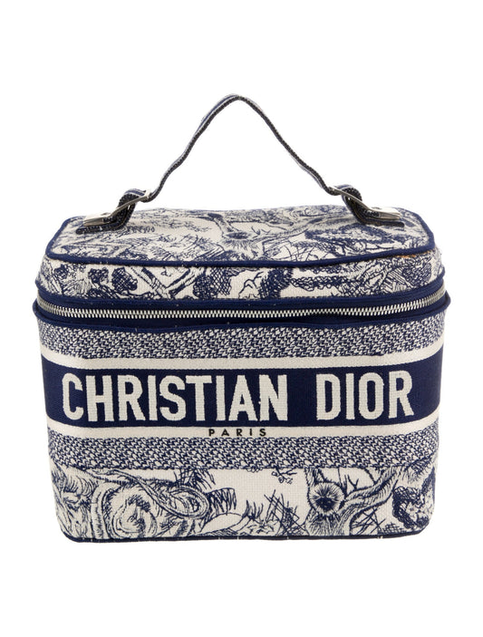 Christian Dior Toile De Jouy Diortravel Vanity Case