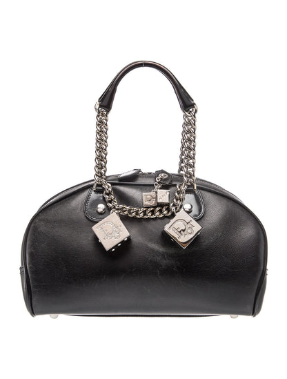 Christian Dior Leather Gambler Dice Bag