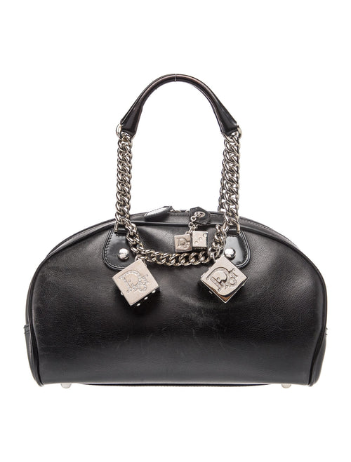 Christian Dior Leather Gambler Dice Bag