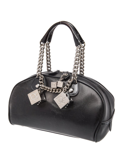 Christian Dior Leather Gambler Dice Bag