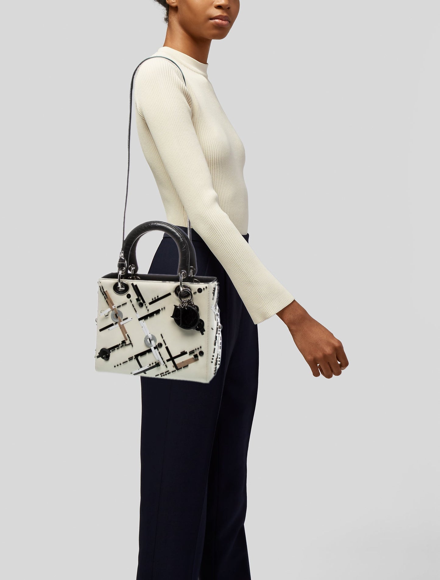 Christian Dior Leather Lady Dior Medium