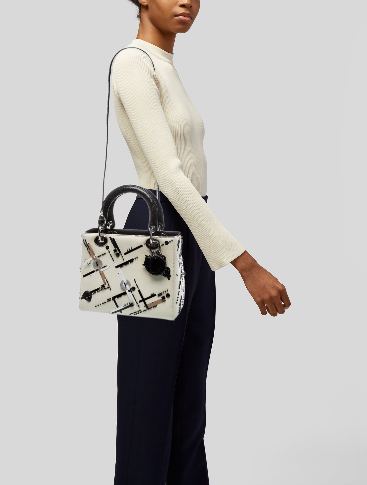 Christian Dior Leather Lady Dior Medium