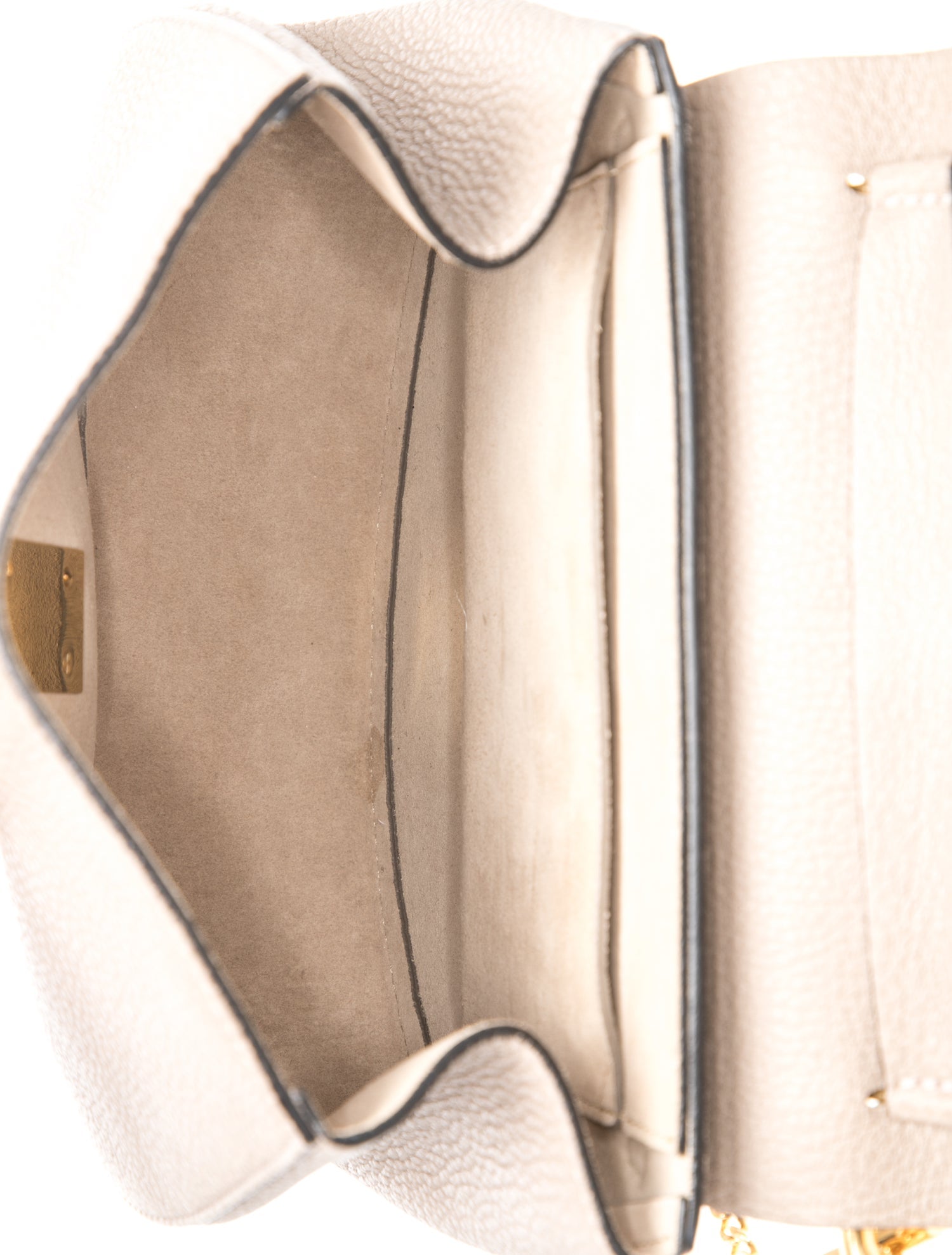 Chloé Leather Drew Shoulder Bag in Motty Grey Small