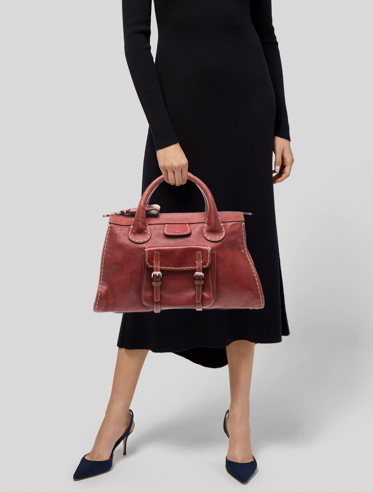 Chloé Leather Top Handle Bag