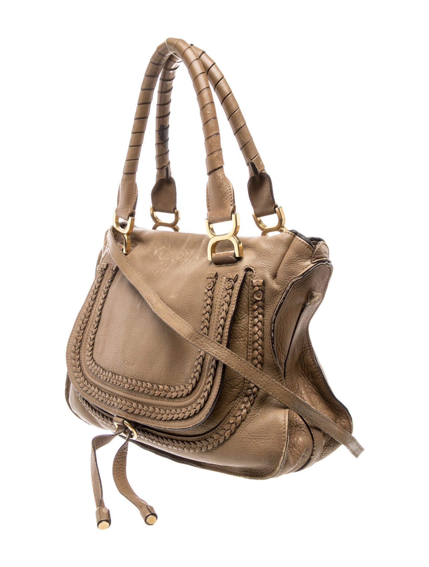 Chloé Leather Marcie Shoulder Bag Medium