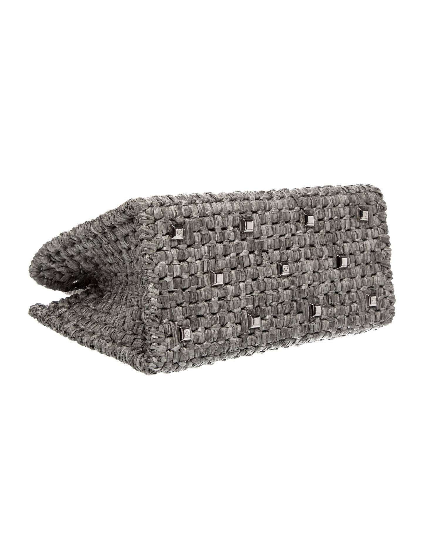 Salvatore Ferragamo Raffia Studio Box Medium