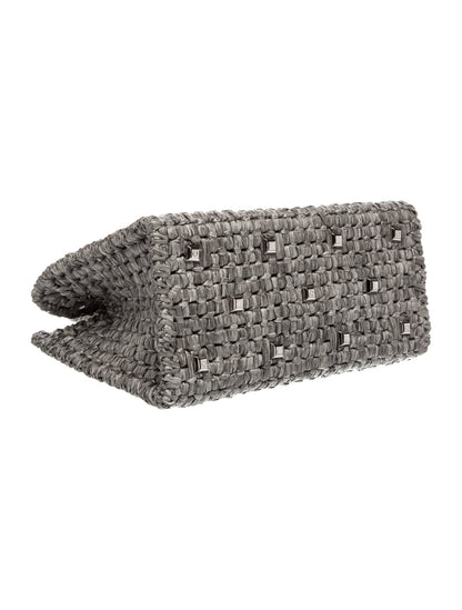Salvatore Ferragamo Raffia Studio Box Medium