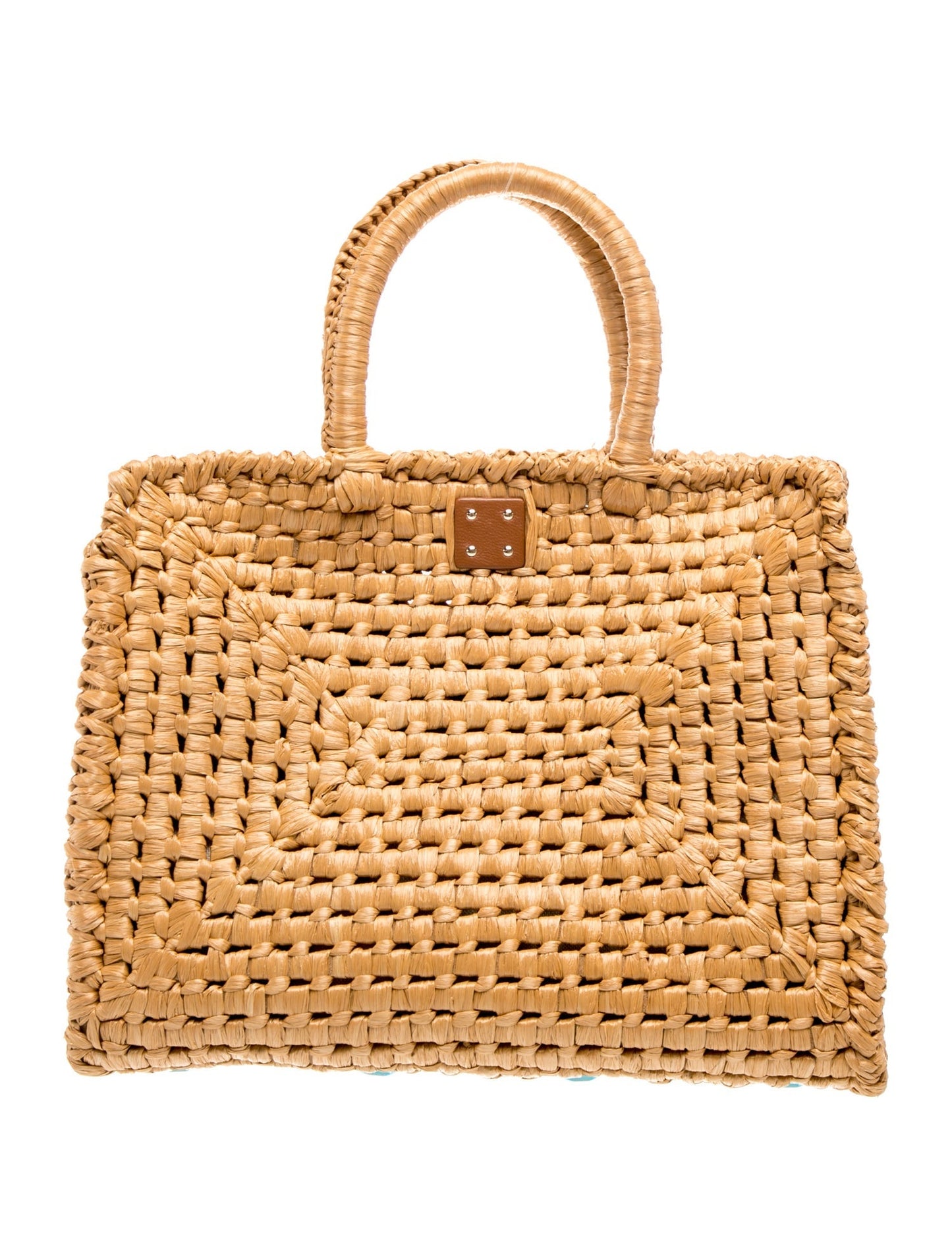 Salvatore Ferragamo Straw Top Handle Bag