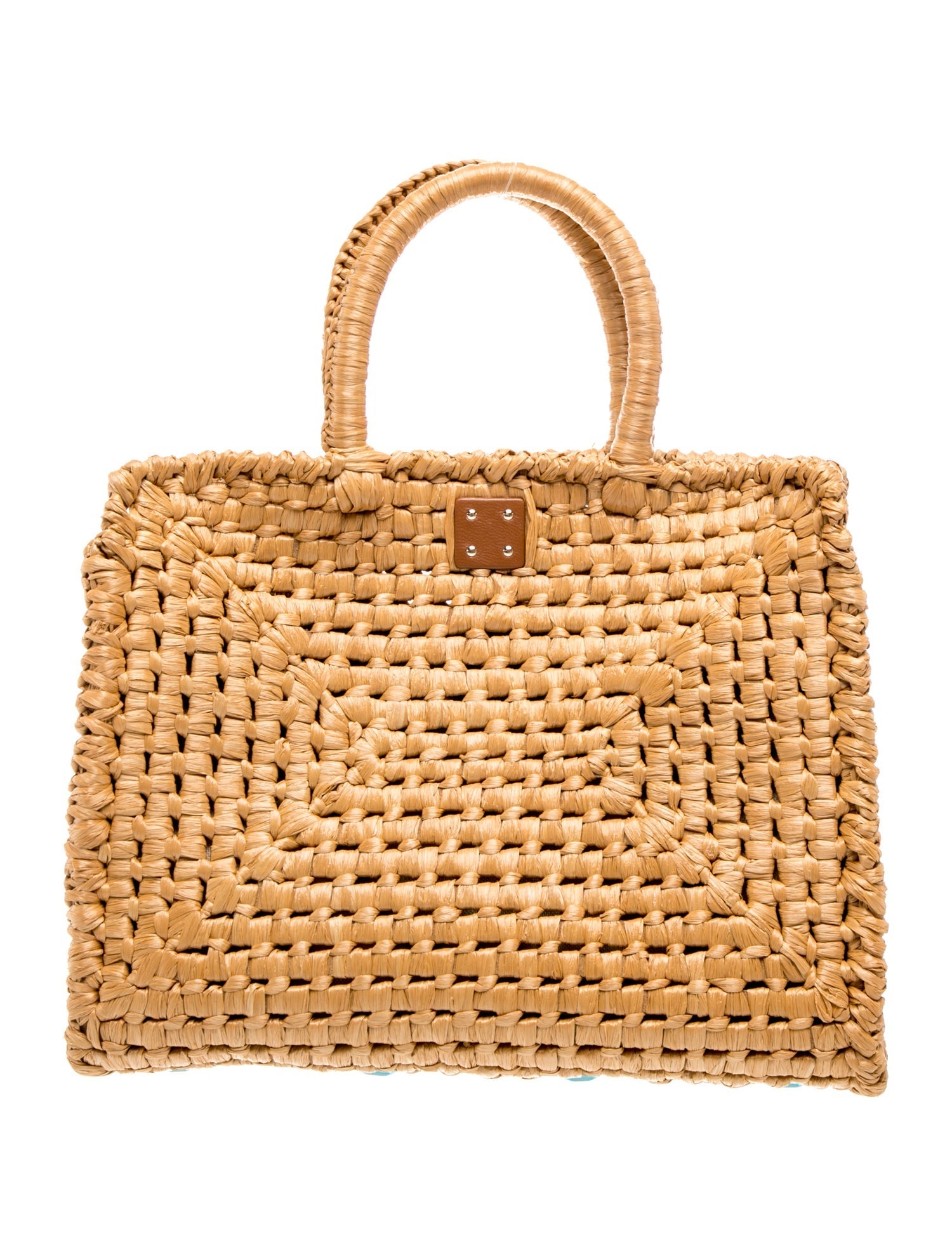 Salvatore Ferragamo Straw Top Handle Bag
