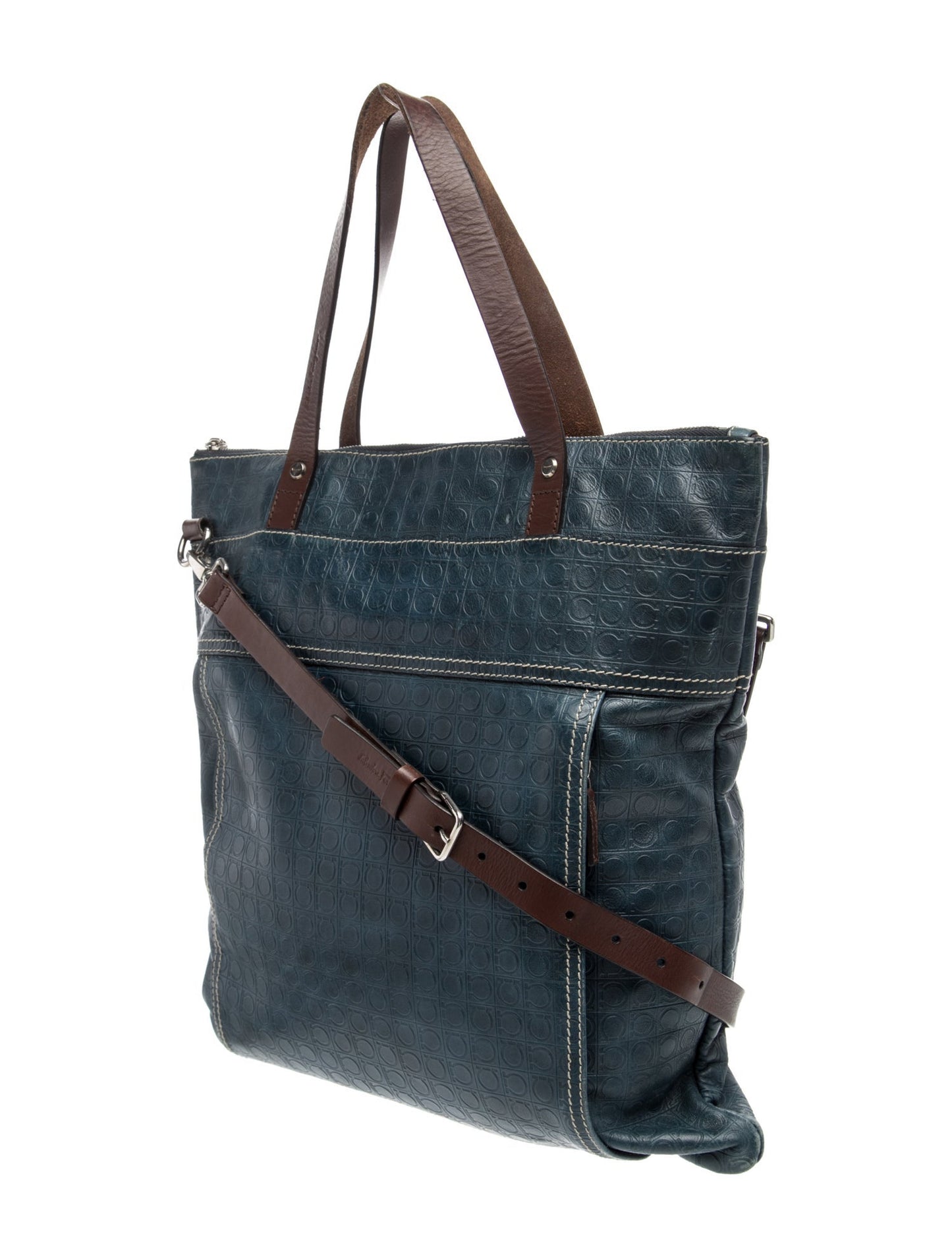 Salvatore Ferragamo Leather Top Handle Bag