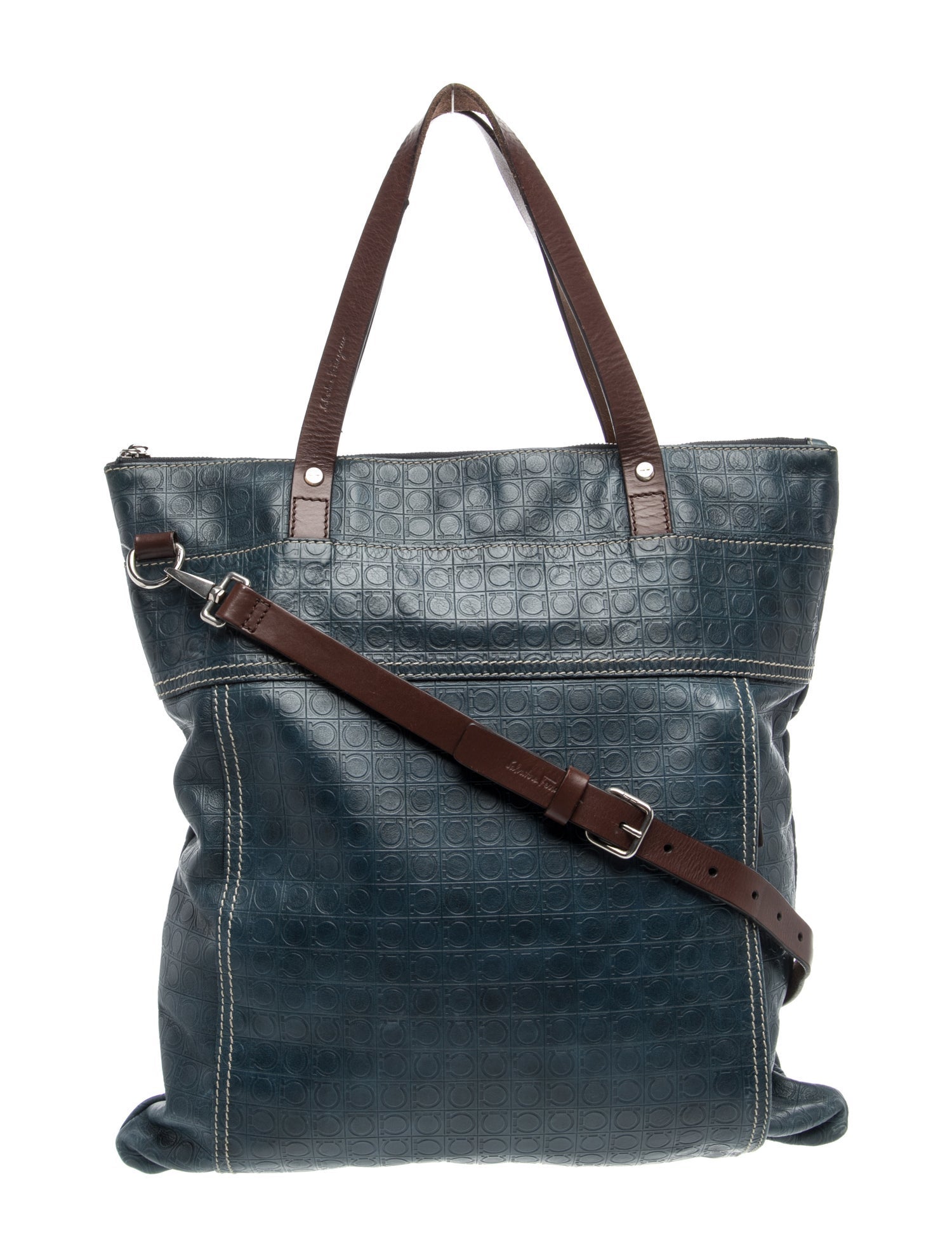 Salvatore Ferragamo Leather Top Handle Bag