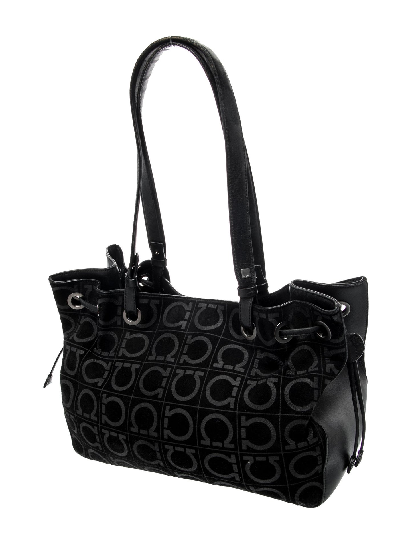 Salvatore Ferragamo Canvas Bucket Bag
