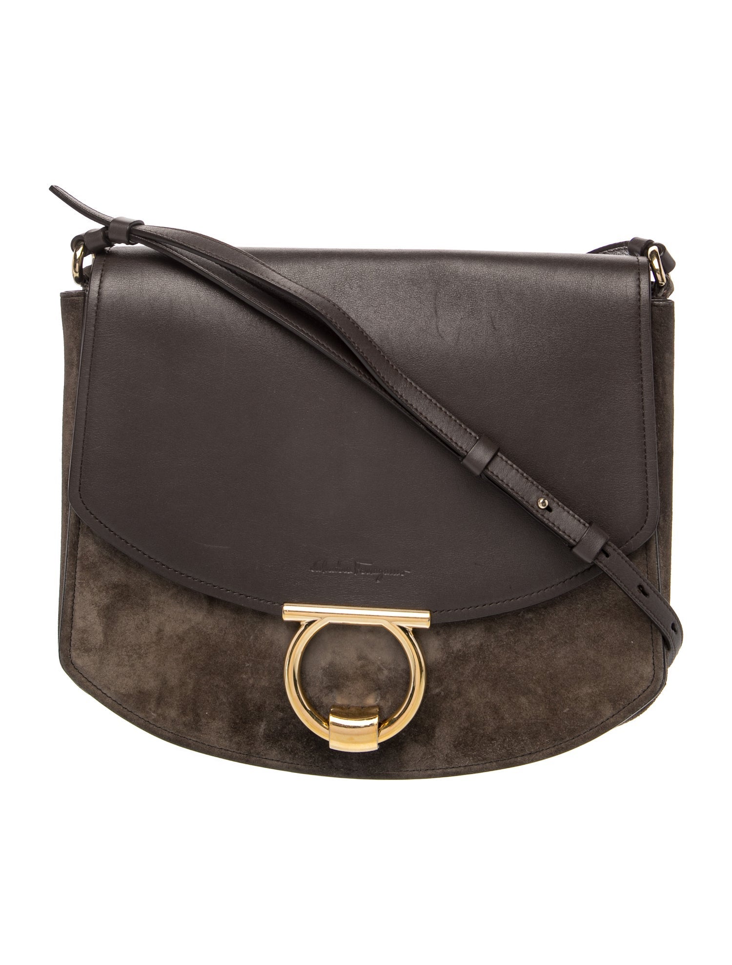Salvatore Ferragamo Suede Shoulder Bag