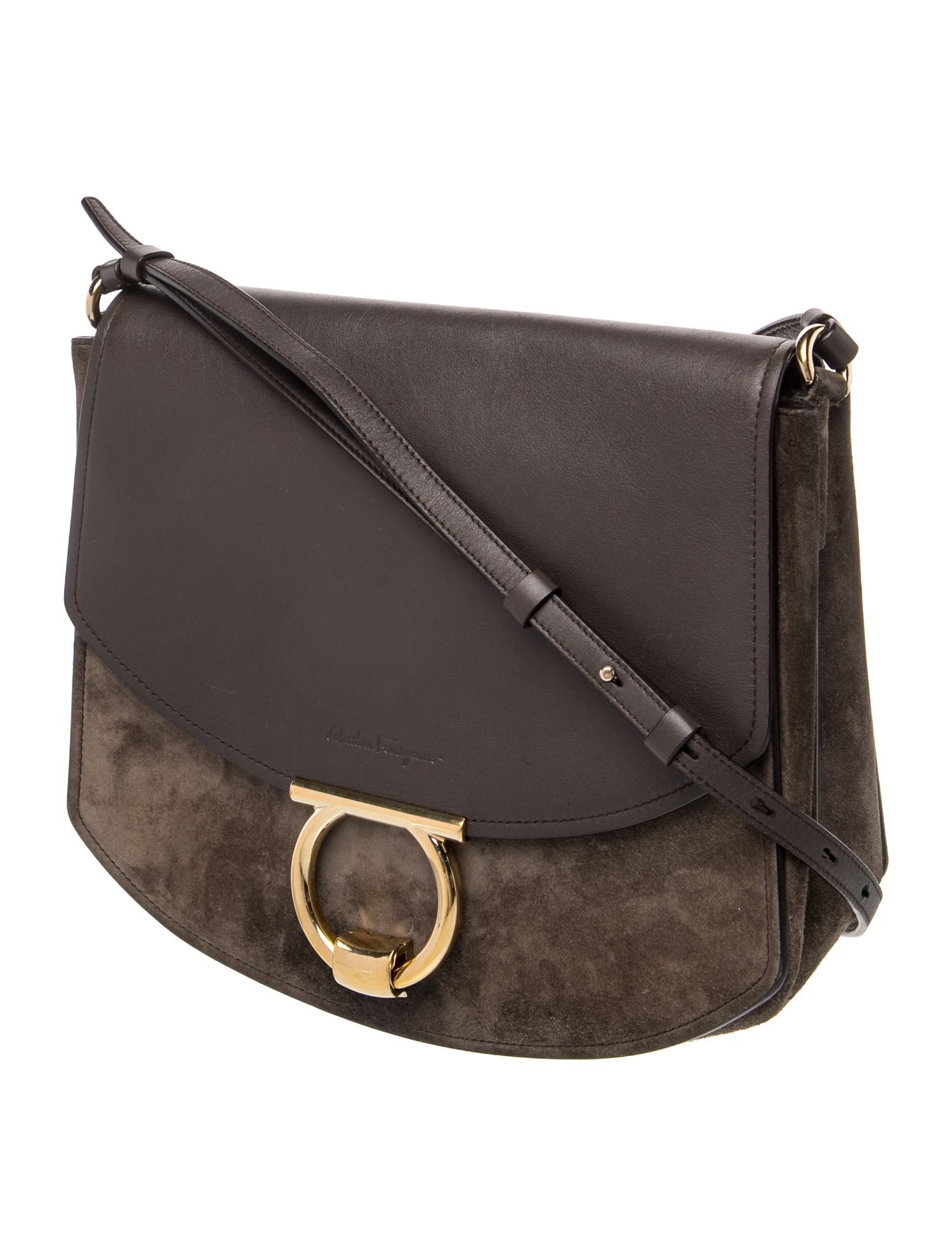 Salvatore Ferragamo Suede Shoulder Bag