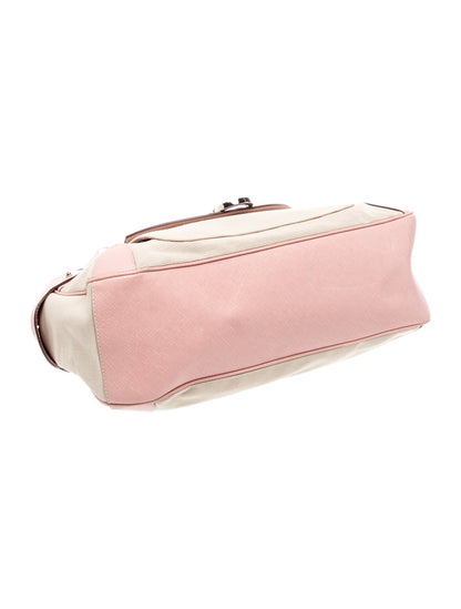 Salvatore Ferragamo Canvas Top Handle Bag