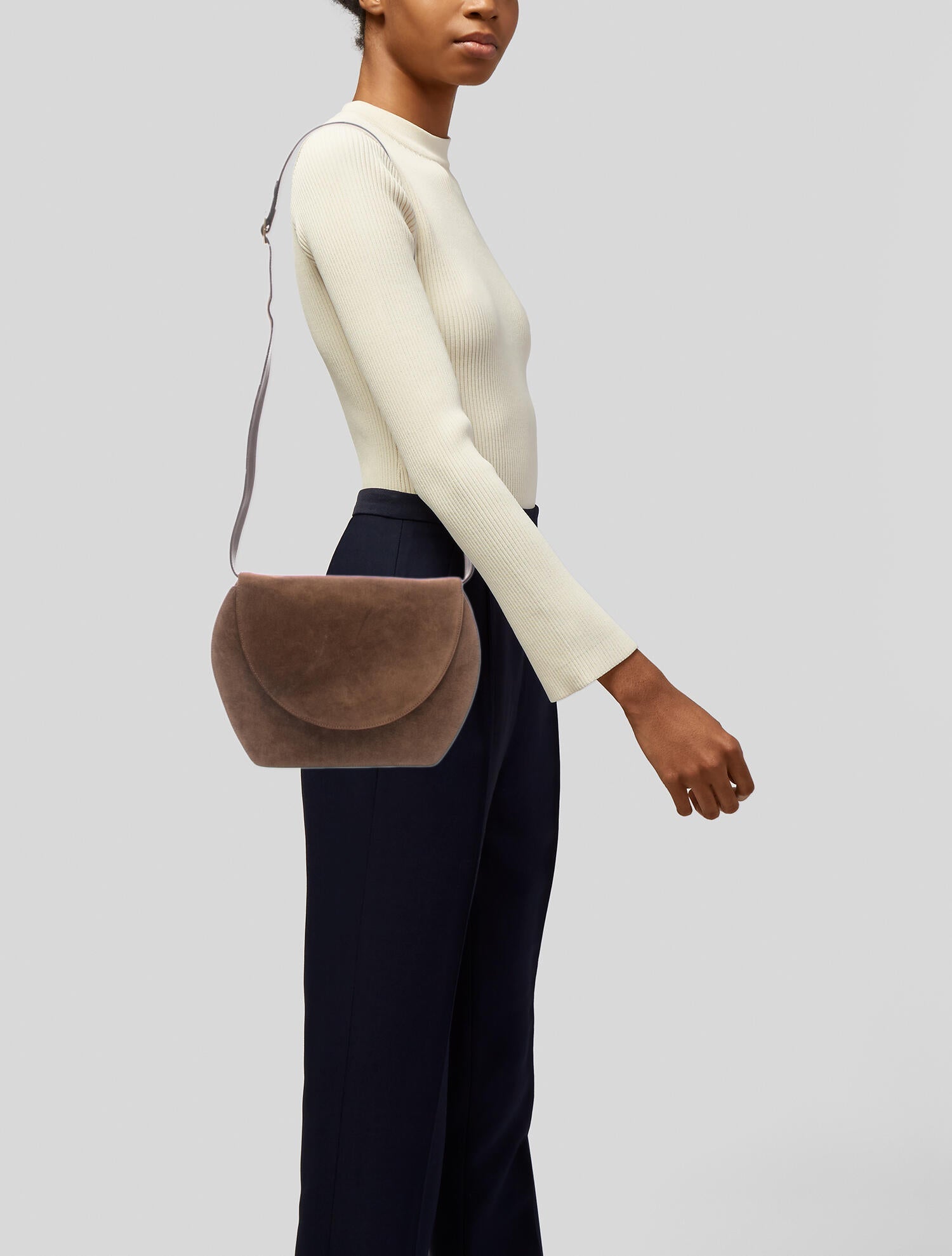 Salvatore Ferragamo Suede Shoulder Bag