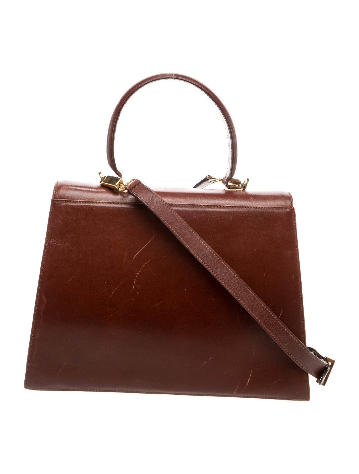 Salvatore Ferragamo Leather Top Handle Bag