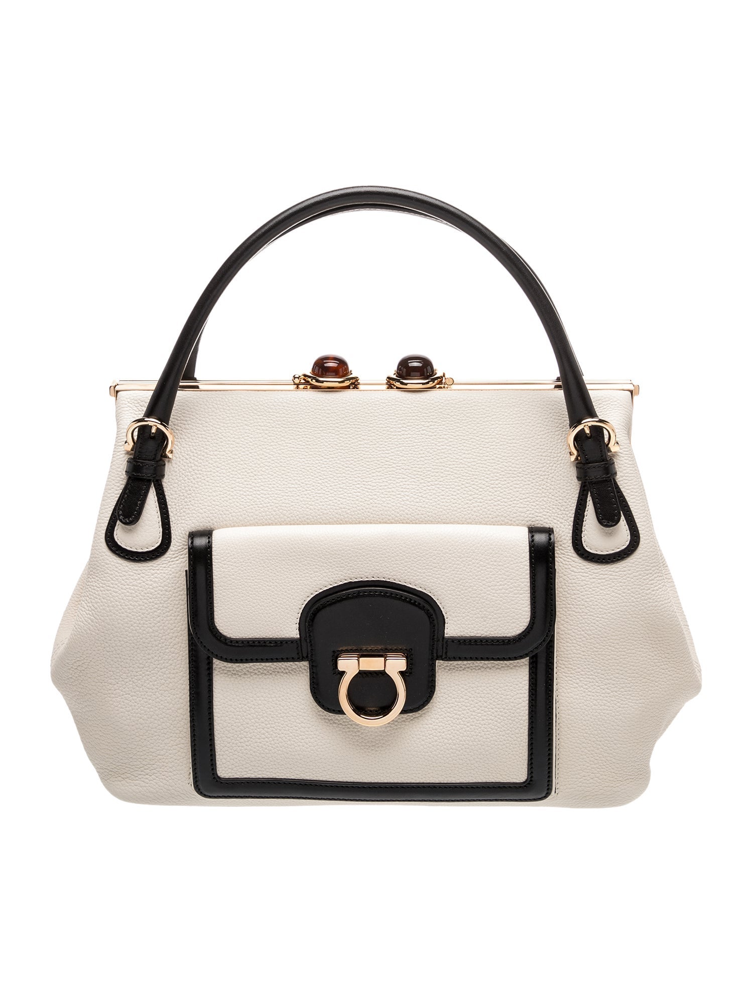 Salvatore Ferragamo Leather Top Handle Bag