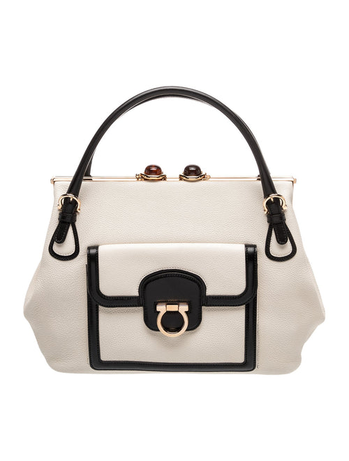 Salvatore Ferragamo Leather Top Handle Bag
