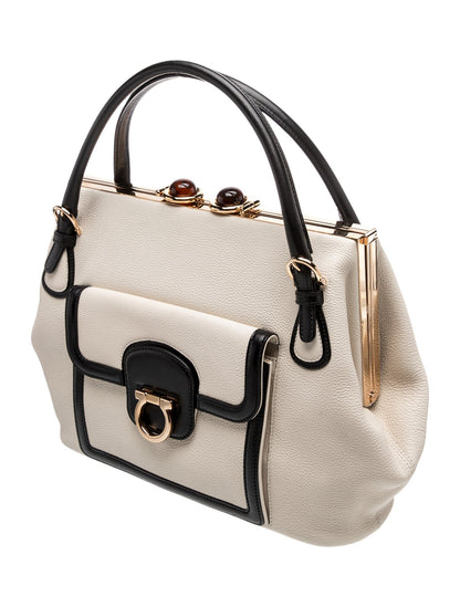 Salvatore Ferragamo Leather Top Handle Bag