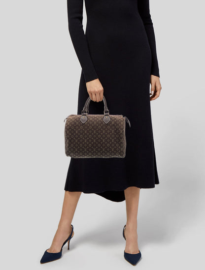 Louis Vuitton Monogram Mini Lin Speedy 30 Vintage