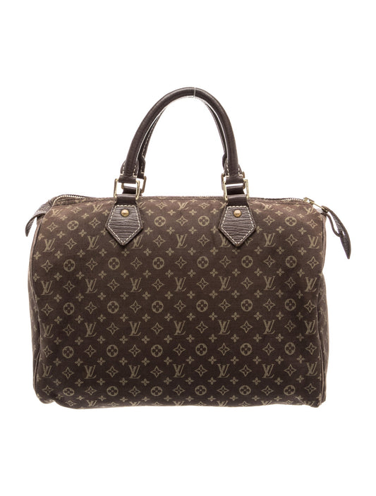 Louis Vuitton Monogram Mini Lin Speedy 30 Vintage