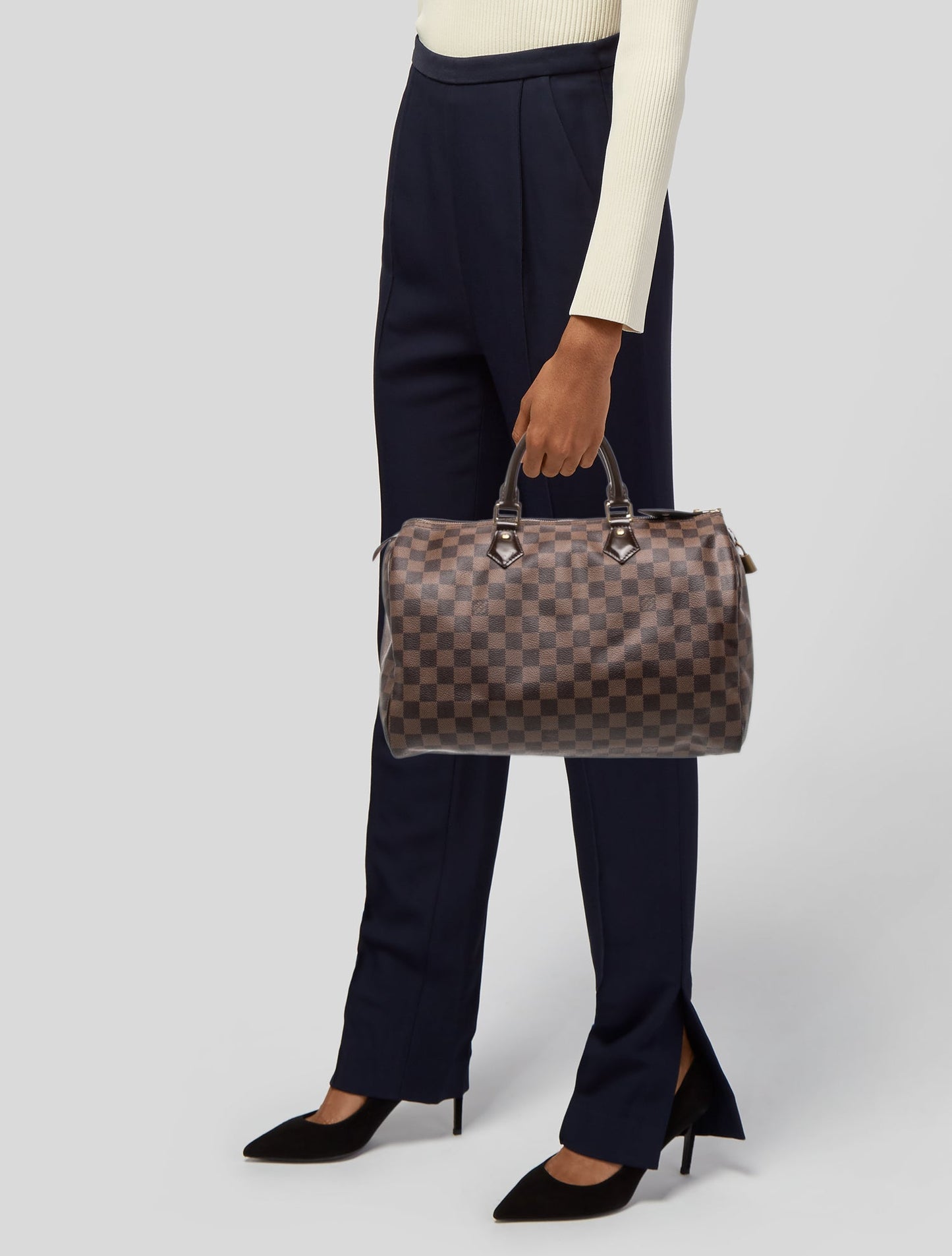 Louis Vuitton Damier Ebene Top Handle Bag