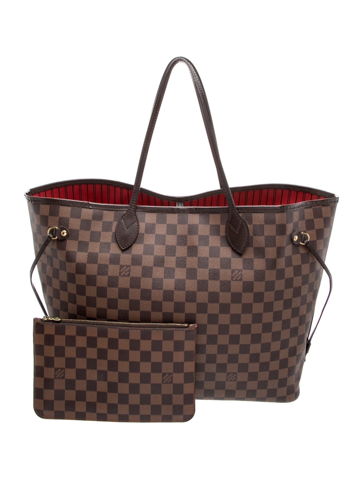 Louis Vuitton Damier Ebene Neverfull w/Pouch GM
